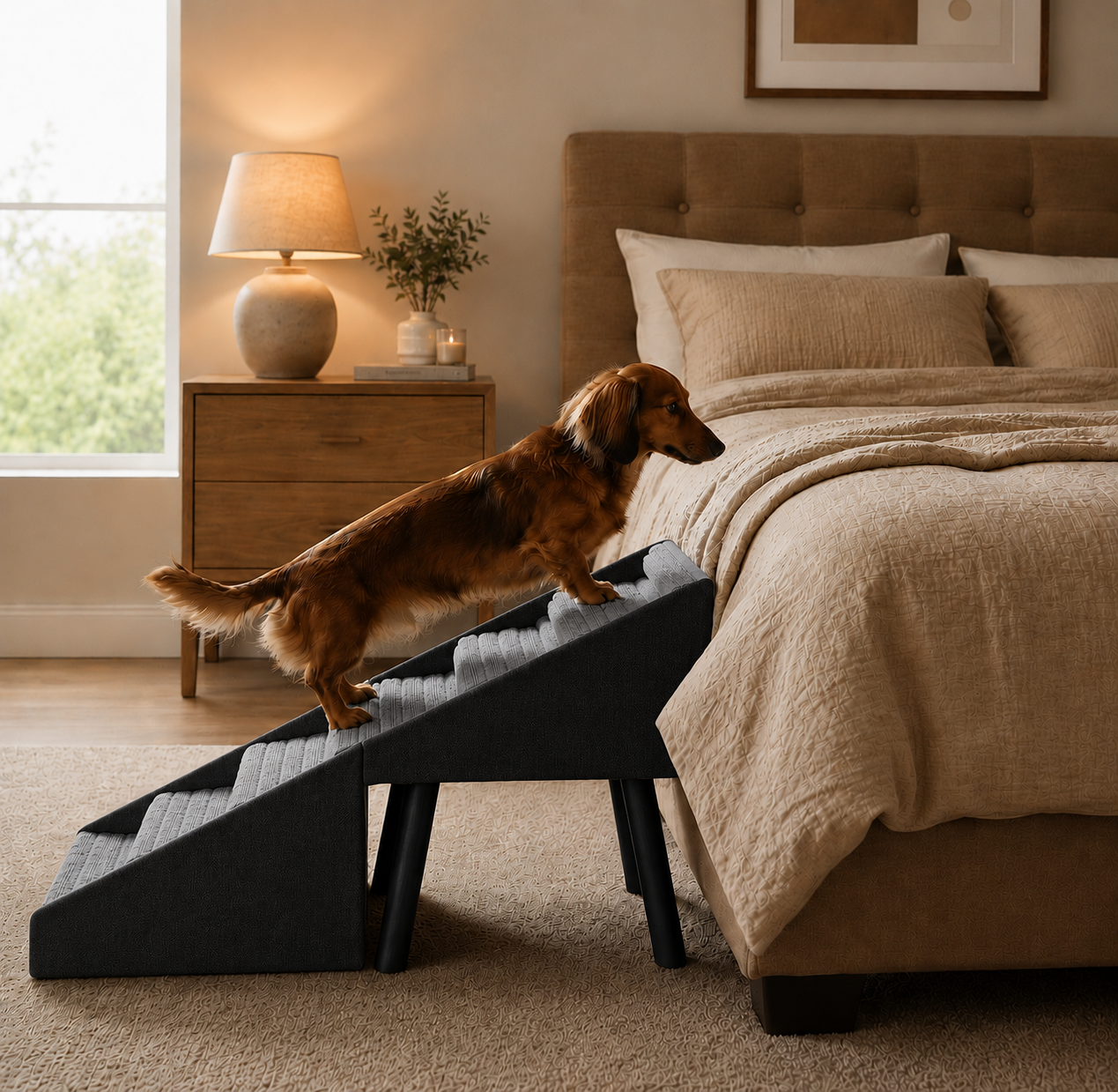 Hundtrappa - Skyddar din hunds leder